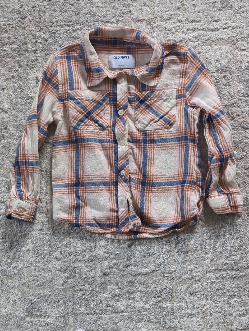 Old Navy Plaid Button-Down Shirt Size 5T